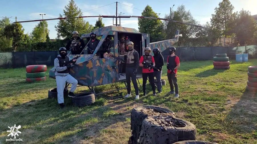 Kids at a KIDS paintball session, Chiajna