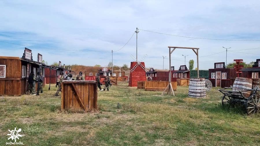 The Westwood Wild West field at Paintball Hunter, Chiajna