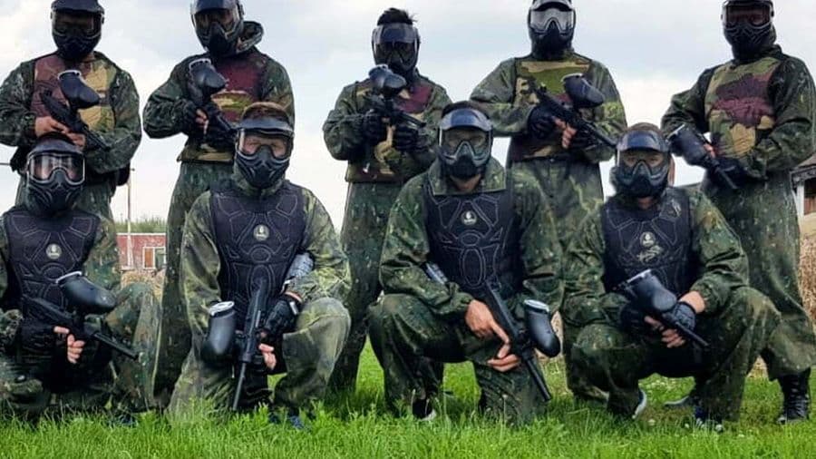 Paintball team on the field, Chiajna Ilfov